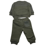 CESARE PACIOTTI completo 2 pezzi felpa-pantalone tinta unita Verde per Bambino MFP5354BBJX VERDE CESARE PACIOTTI 