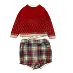 VALENTINA BEBES completo 2pz camicia-bermuda fantasia scozzese Bianco per Bambino MAR93J BIANCO VALENTINA BEBES 