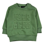 John Richmond Felpa Chiusa Girocollo Tinta Unita con Logo per Neonato RIP26014FE VERDE JOHN RICHMOND 