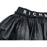 John Richmond Gonna Tinta Unita In Ecopelle per Bambina RGP26067GO NERO JOHN RICHMOND 