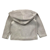 Bamboom+Babies Cardigan Tinta Unita Con Bottoni E Cappuccio Sabbia Per Neonato