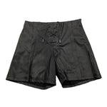 ANIYE BY GIRL short in ecopelle tinta unita Nero per Bambina 032358 NERO ANIYE BY GIRL 