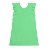 Billieblush Abito Tinta Unita Con Paillettes E Stampa Verde Per Bambina