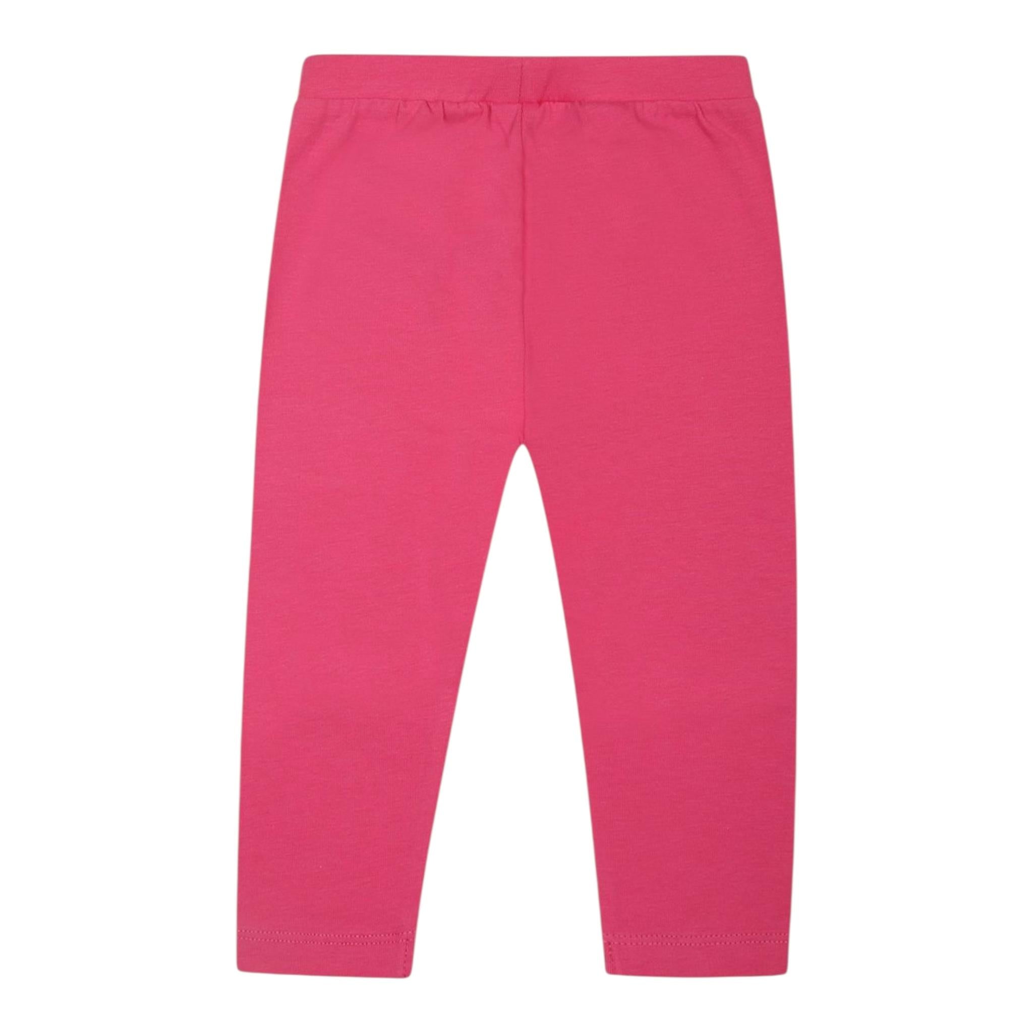 Moschino Leggins Tinta Unita con Logo per Neonata MFP032 FUXIA MOSCHINO 