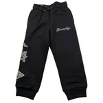 GIVENCHY pantalone tuta tinta unita con logo Nero per Bambino H24233 NERO GIVENCHY 