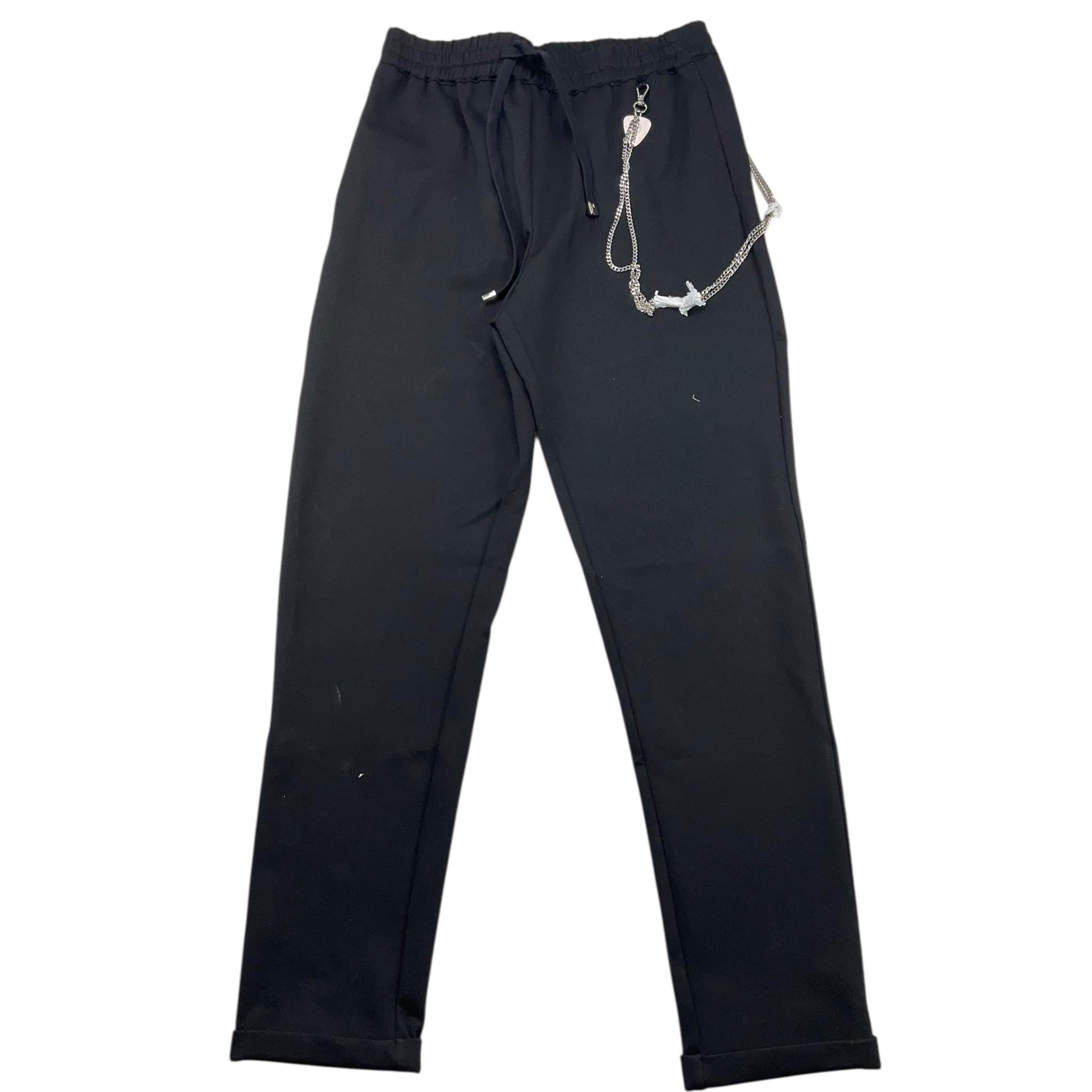 JOHN RICHMOND pantalone tinta unita con elastico in vita Nero per Bambino RBA23124PA NERO JOHN RICHMOND 