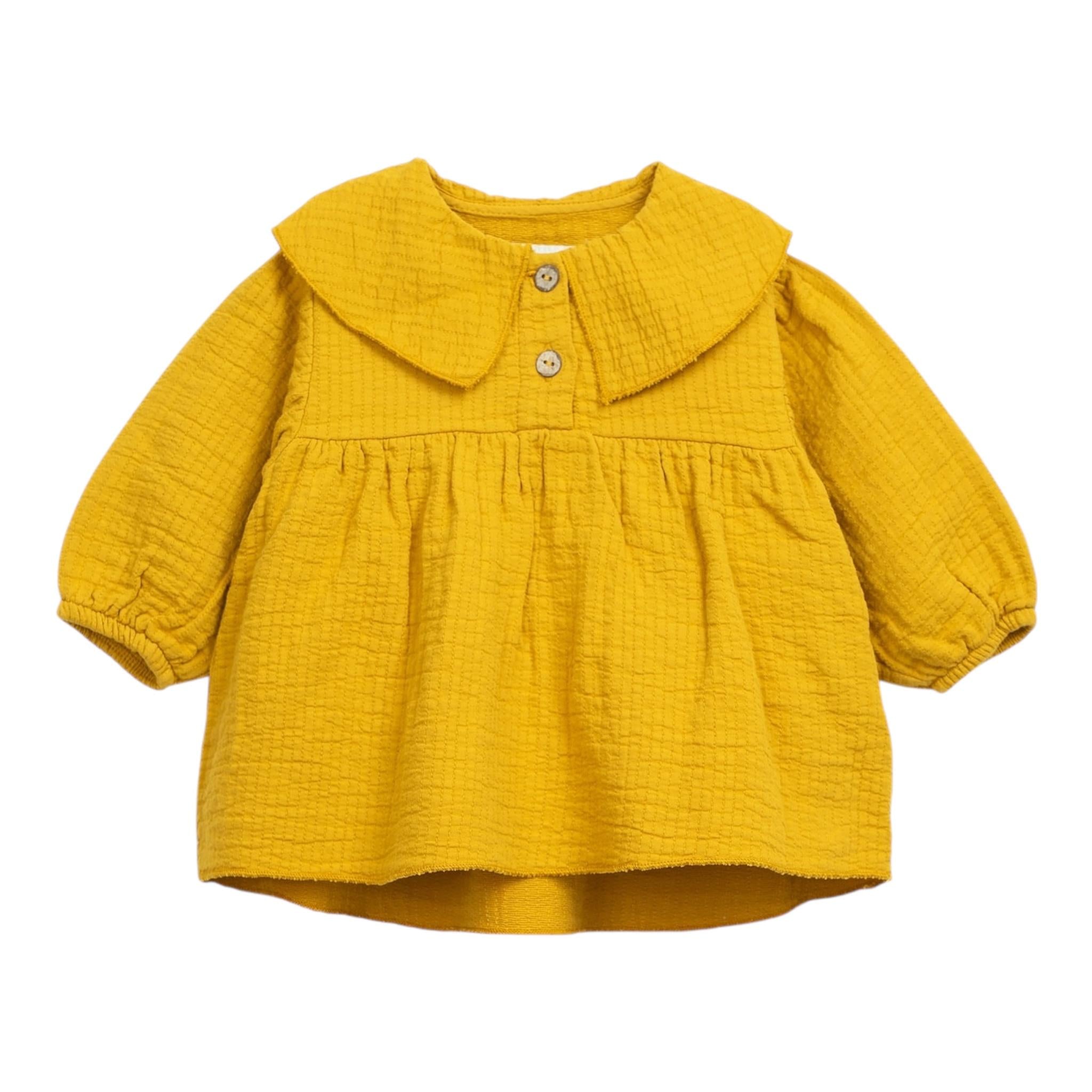 PLAY UP abito tinta unita con colletto Giallo per Neonata PA022AN11300 GIALLO PLAY UP 