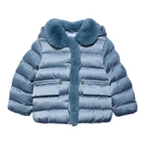 ABEL & LULA giubbino tinta unita con zip e cappuccio Azzurro per Bambina 5818JXXX AZZURRO ABEL & LULA 