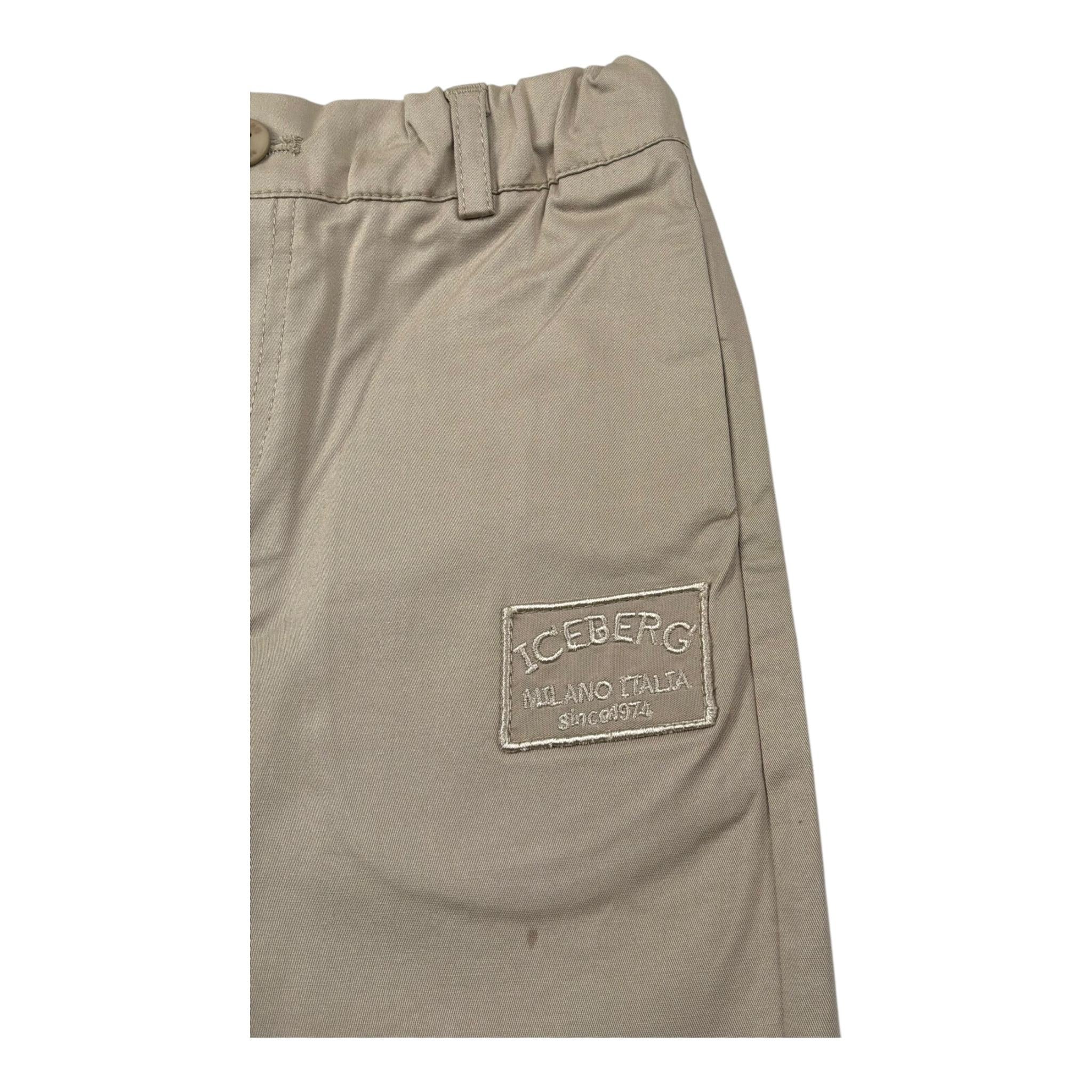 Iceberg Bermuda Tinta Unita con Girovita Regolabile per Bambino BMICE5112BX BEIGE ICEBERG 