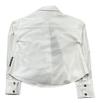 John Richmond Camicia Manica Lunga Tinta Unita per Bambina RGP26101CA BIANCO JOHN RICHMOND 