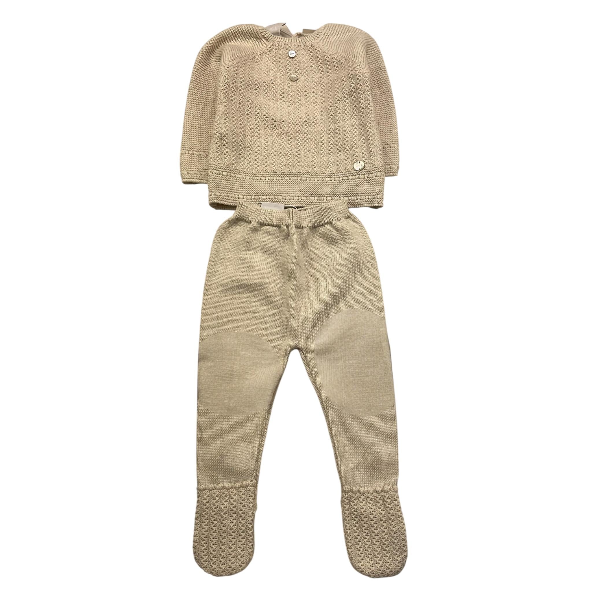 PAZ RODRIGUEZ completo 2pz maglia-pantalone Beige per Neonato 003120955 BEIGE PAZ RODRIGUEZ 