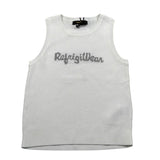Refrigiwear Top Giromanica Tinta Unita con Stampa Logo per Bambina 334TRFJS25 BIANCO REFRIGIWEAR 