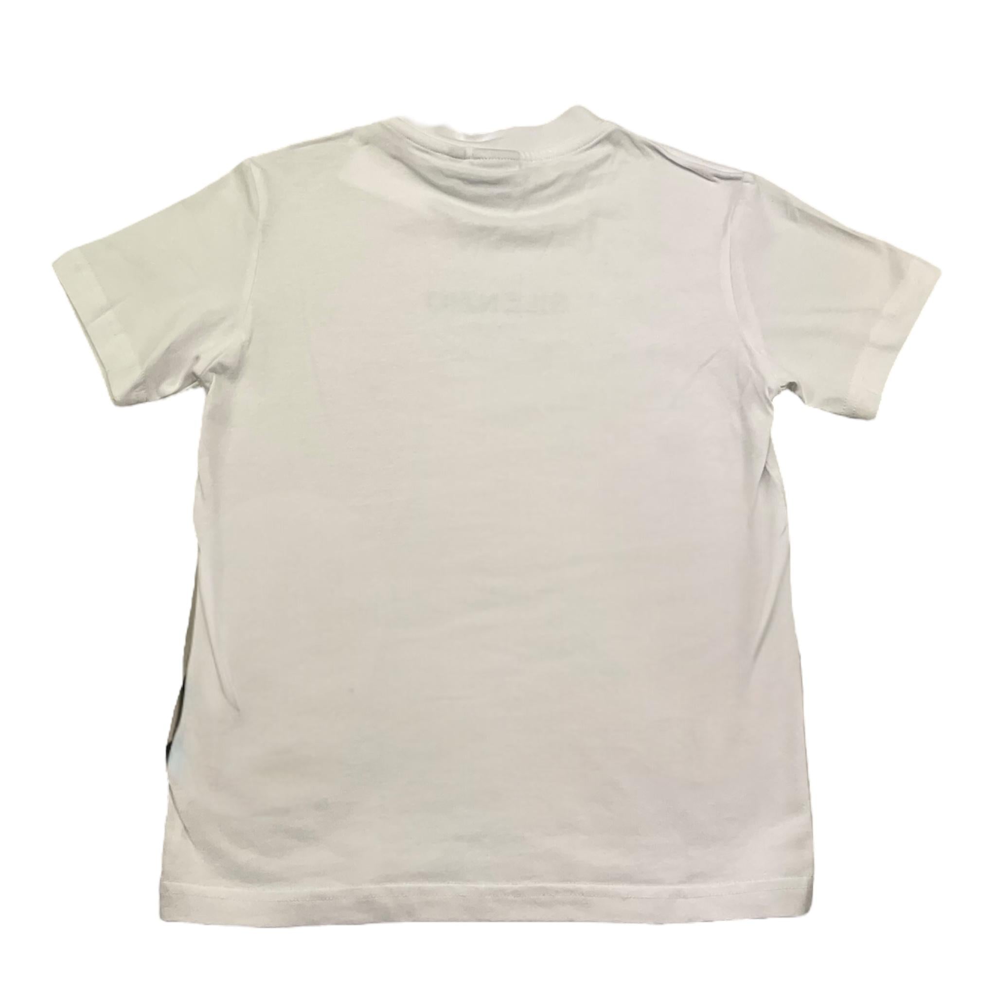 Aspesi T-Shirt Girocollo Tinta Unita con Stampa per Bambino S25022TSM0122 BIANCO ASPESI 