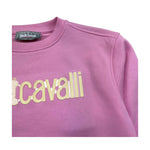 Just Cavalli Felpa Chiusa Girocollo Tinta Unita con Logo per Bambino JGP26002FE ROSA JUST CAVALLI 