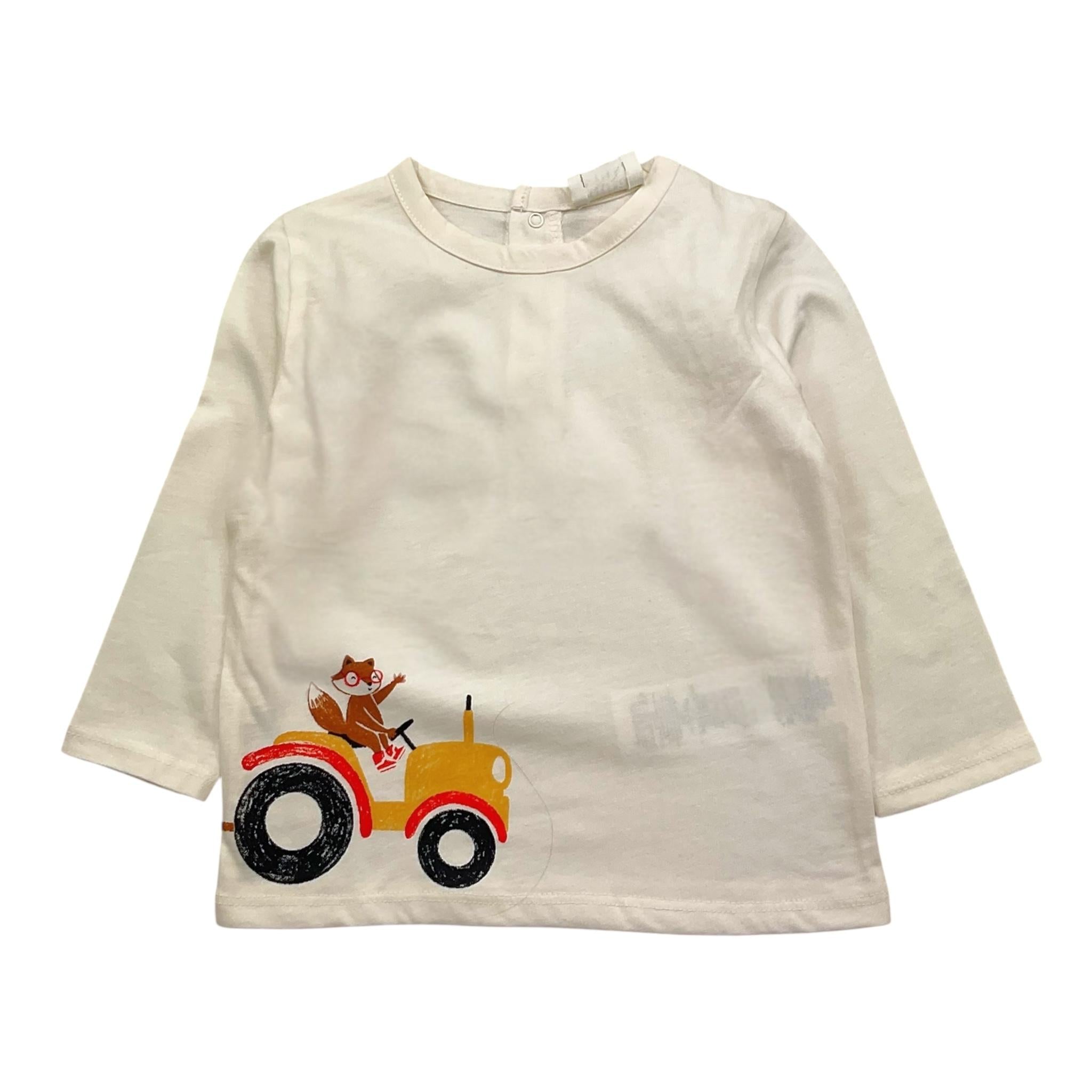 CARRE'MENT BEAU shirt girocollo tinta unita con stampa Bianco per Neonato Y30286N BIANCO CARRE'MENT BEAU 