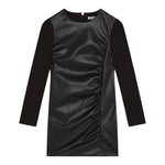 PATRIZIA PEPE abito manica lunga tinta unita in ecopelle Nero per Bambina 7A0508 NERO PATRIZIA PEPE 