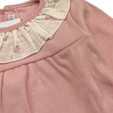 CALAMARO completo 2pz maglia-ghettina tinta unita Rosa per Neonata 11009 ROSA CALAMARO 