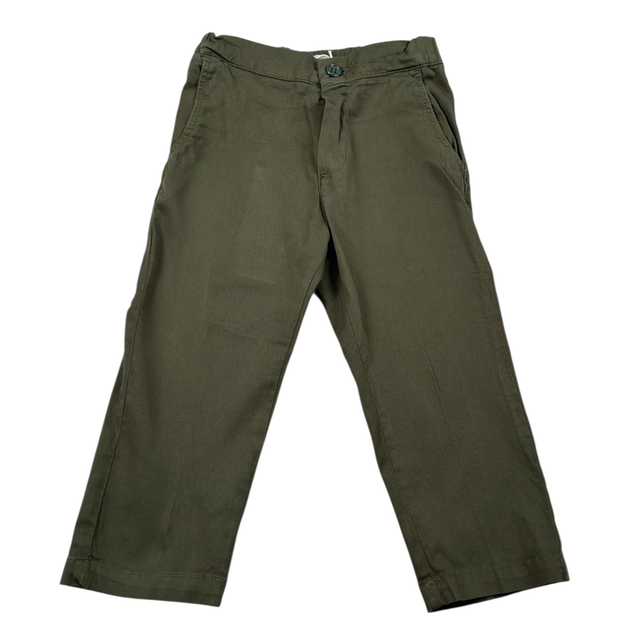 Manuel Ritz Pantalone Tinta Unita con Elastico In Vita per Neonato MR3013X VERDE MANUEL RITZ 