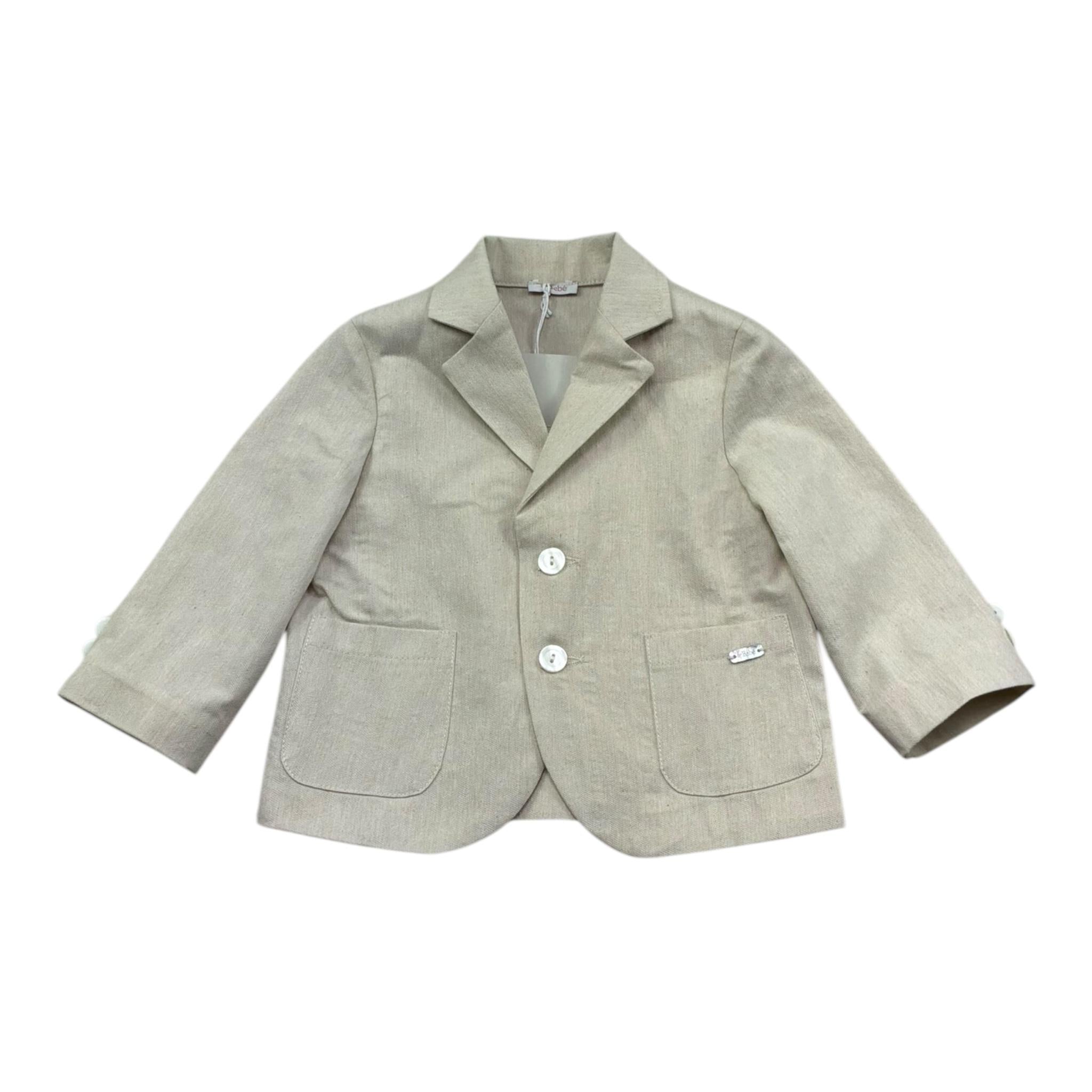 Le Bebe' Giacca Tinta Unita per Neonato LBB5347 BEIGE LE BEBE' 