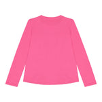 GUESS shirt girocollo tinta unita con stampa Rosa per Bambina K4YI11K6YW4J ROSA GUESS 