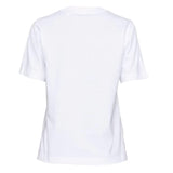 Burberry T-Shirt Girocollo Tinta Unita Con Stampa Logo Bianco Per Bambino
