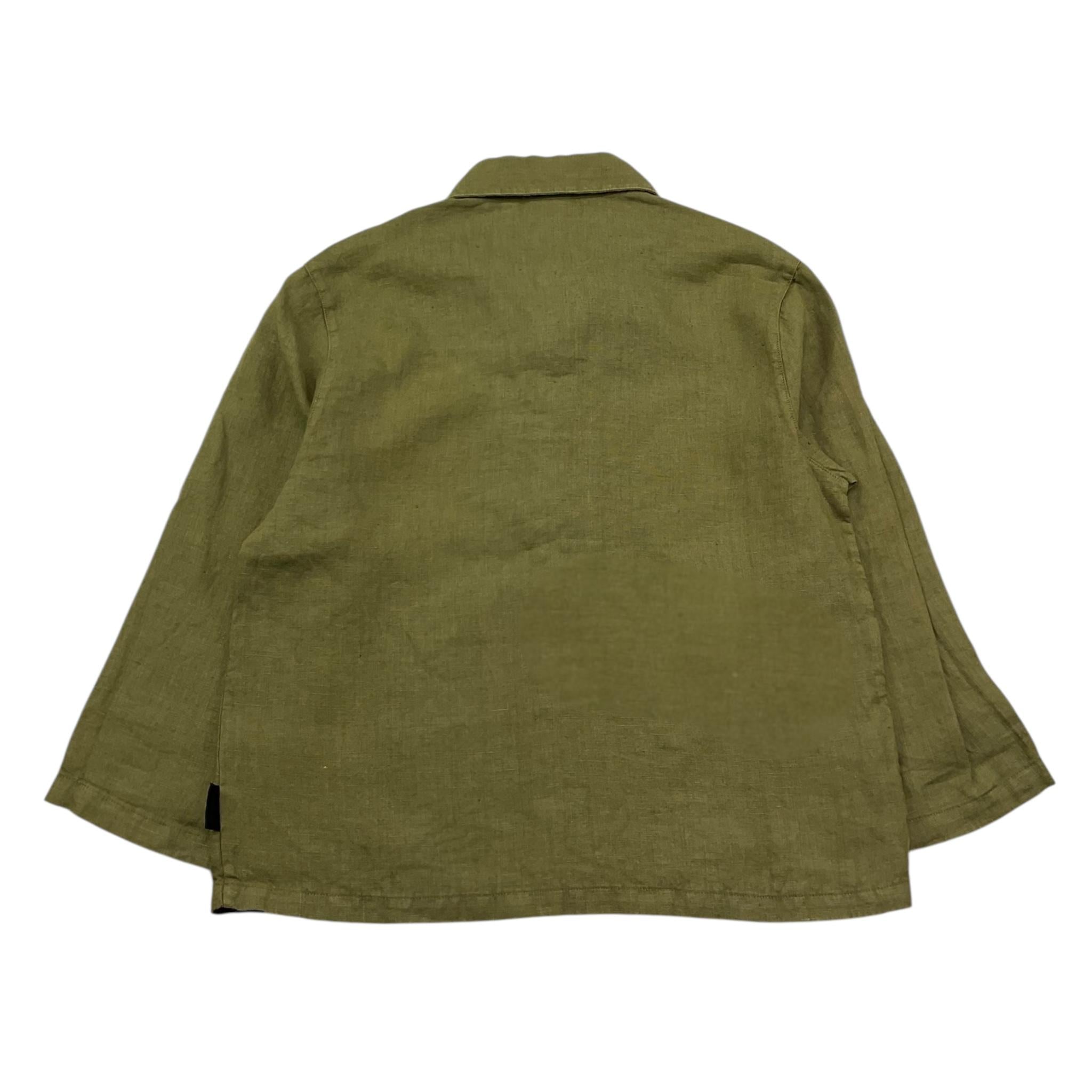 Aspesi Camicia Manica Lunga Tinta Unita per Bambino S25009GCL6000 VERDE ASPESI 