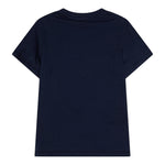 Dsquared2 T-Shirt Girocollo Tinta Unita con Stampa per Bambino DQ2742 BLU DSQUARED2 