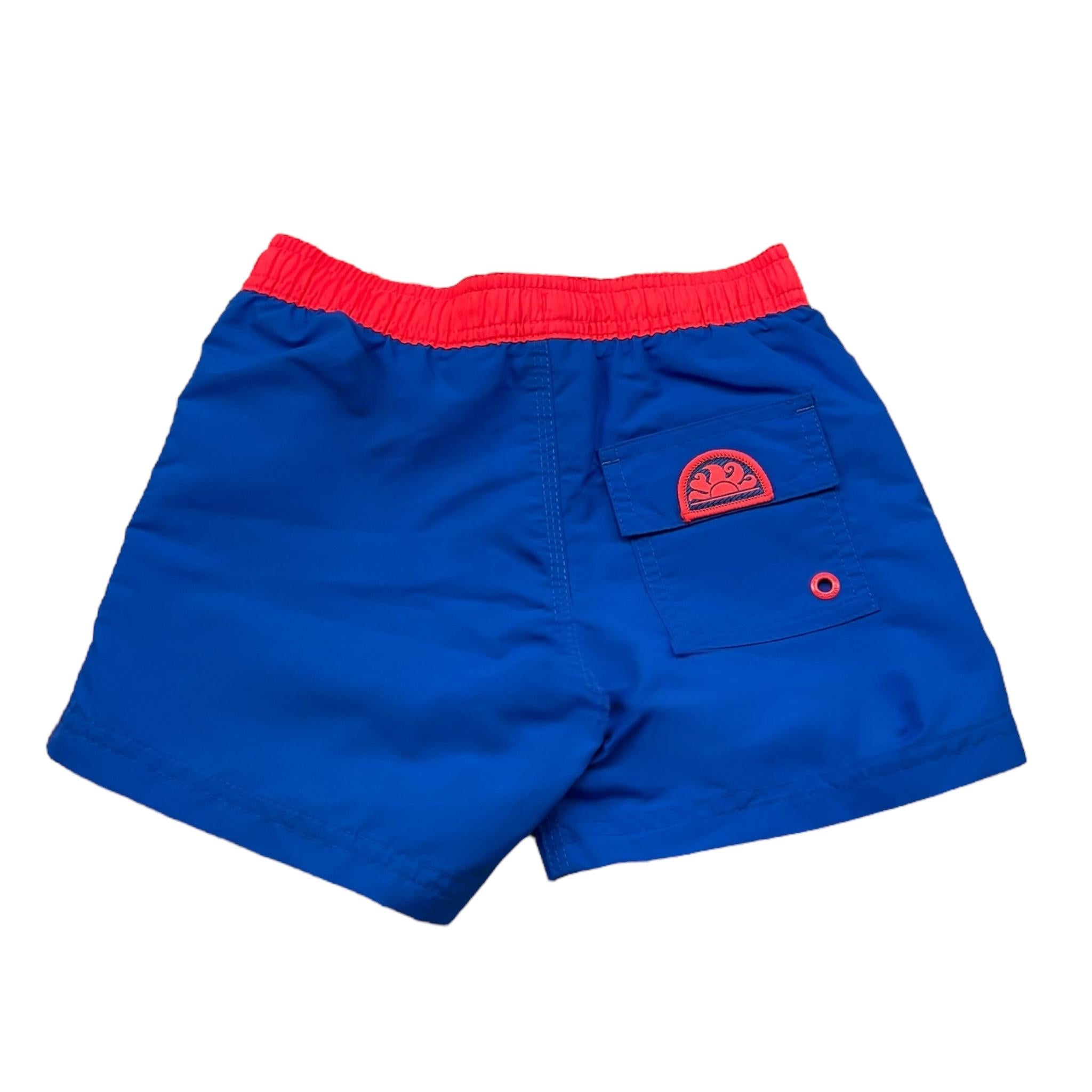 Sundek Bermuda Tinta Unita con Logo per Bambino B732BDTA100 COBALTO SUNDEK 