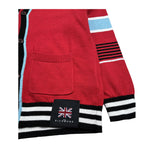 John Richmond Cardigan Tinta Unita con Stampa per Bambino RBP26127CD ROSSO JOHN RICHMOND 