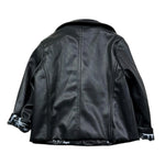 Daniele Alessandrini Giubbino In Ecopelle Tinta Unita per Neonato 1295O00208N NERO DANIELE ALESSANDRINI 