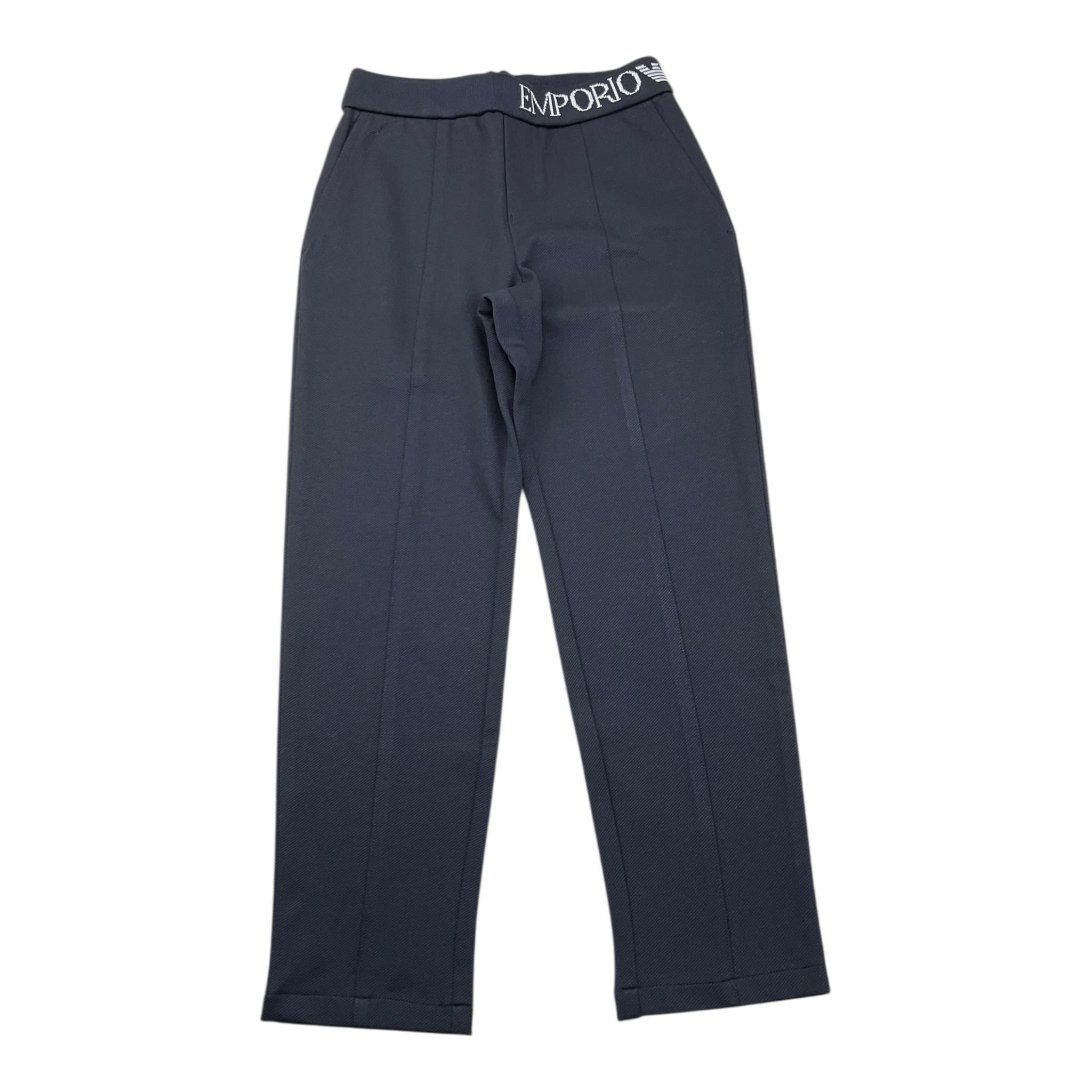 EMPORIO ARMANI pantalone tinta unita con elastico in vita logato Blu per Bambino 6R4PL3 BLU EMPORIO ARMANI 