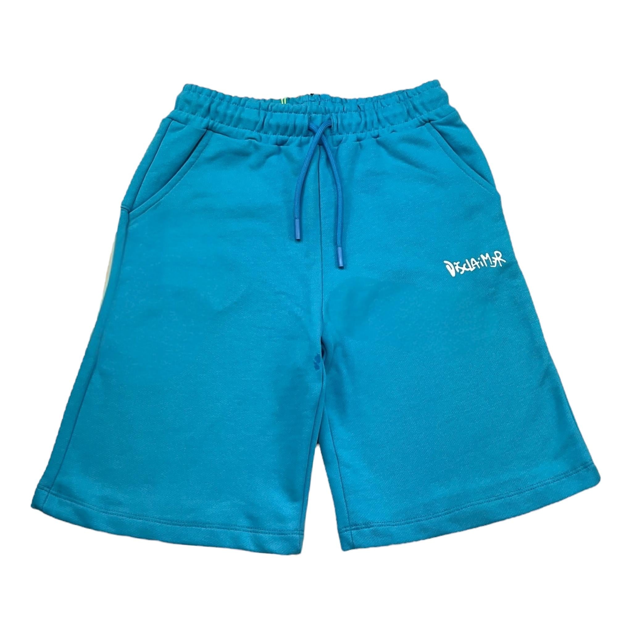 Disclaimer Bermuda In Tuta Tinta Unita con Logo per Bambino 25EDK58405 AZZURRO DISCLAIMER 