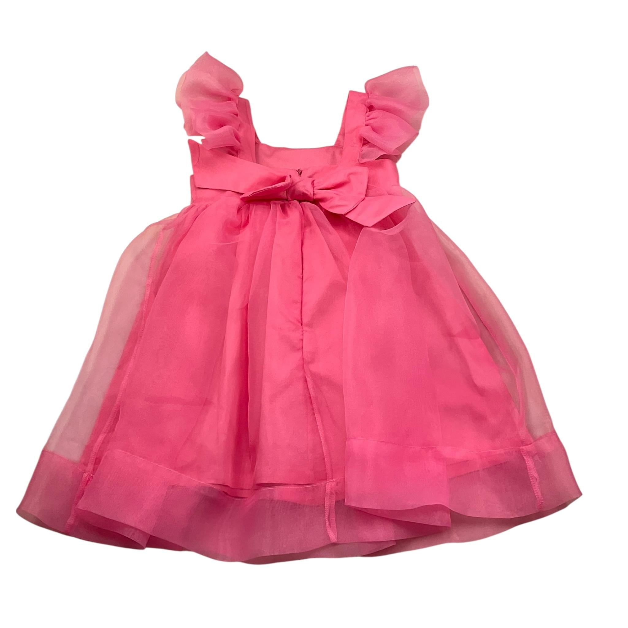 Naida Abito Giromanica Tinta Unita per Bambina NAAB327 ROSA NAIDA 