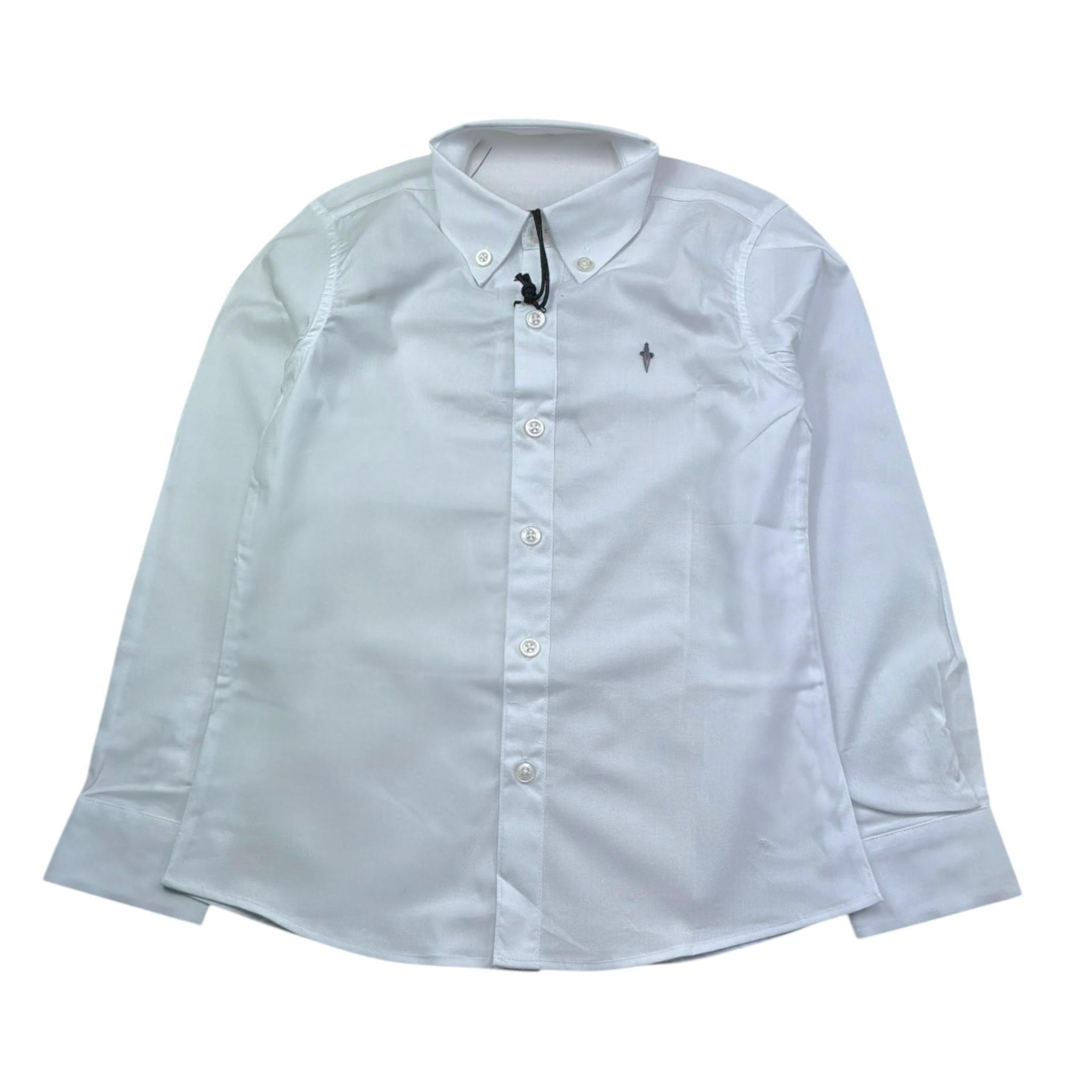 Cesare Paciotti Camicia Tinta Unita con Logo per Bambino CMP5161JX BIANCO CESARE PACIOTTI 