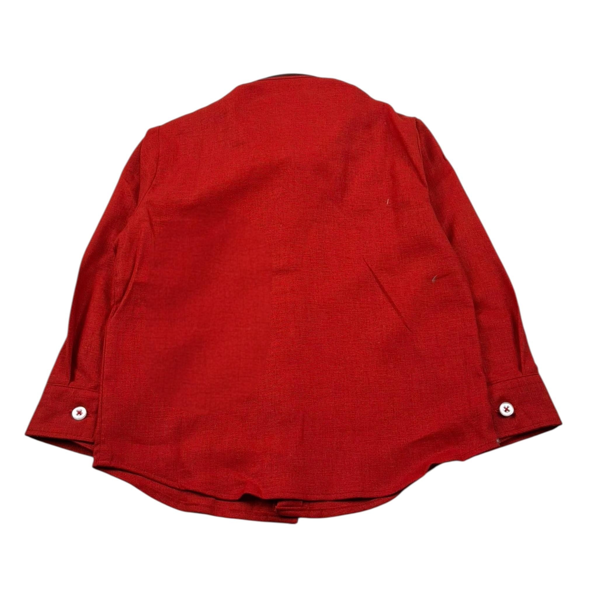 Manuel Ritz Camicia Manica Lunga Tinta Unita per Neonato MR30833 ROSSO MANUEL RITZ 