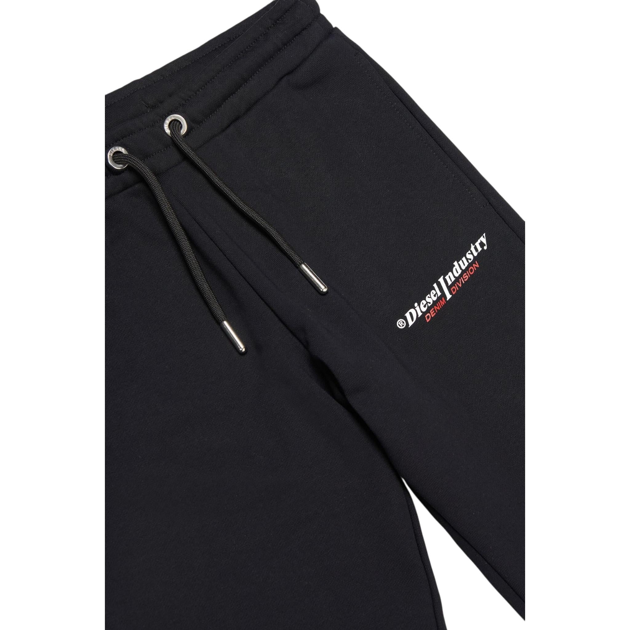 Diesel Pantalone Modello Tuta Tinta Unita con Logo per Bambino J01095 NERO DIESEL 