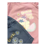 Guess Completo 2 Pezzi T-Shirt-Short per Neonata A4GG12K6YW0 ROSA GUESS 