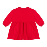 MOSCHINO abito manica lunga tinta unita cn stampa in contrasto Rosso per Neonata MDV0BL ROSSO MOSCHINO 