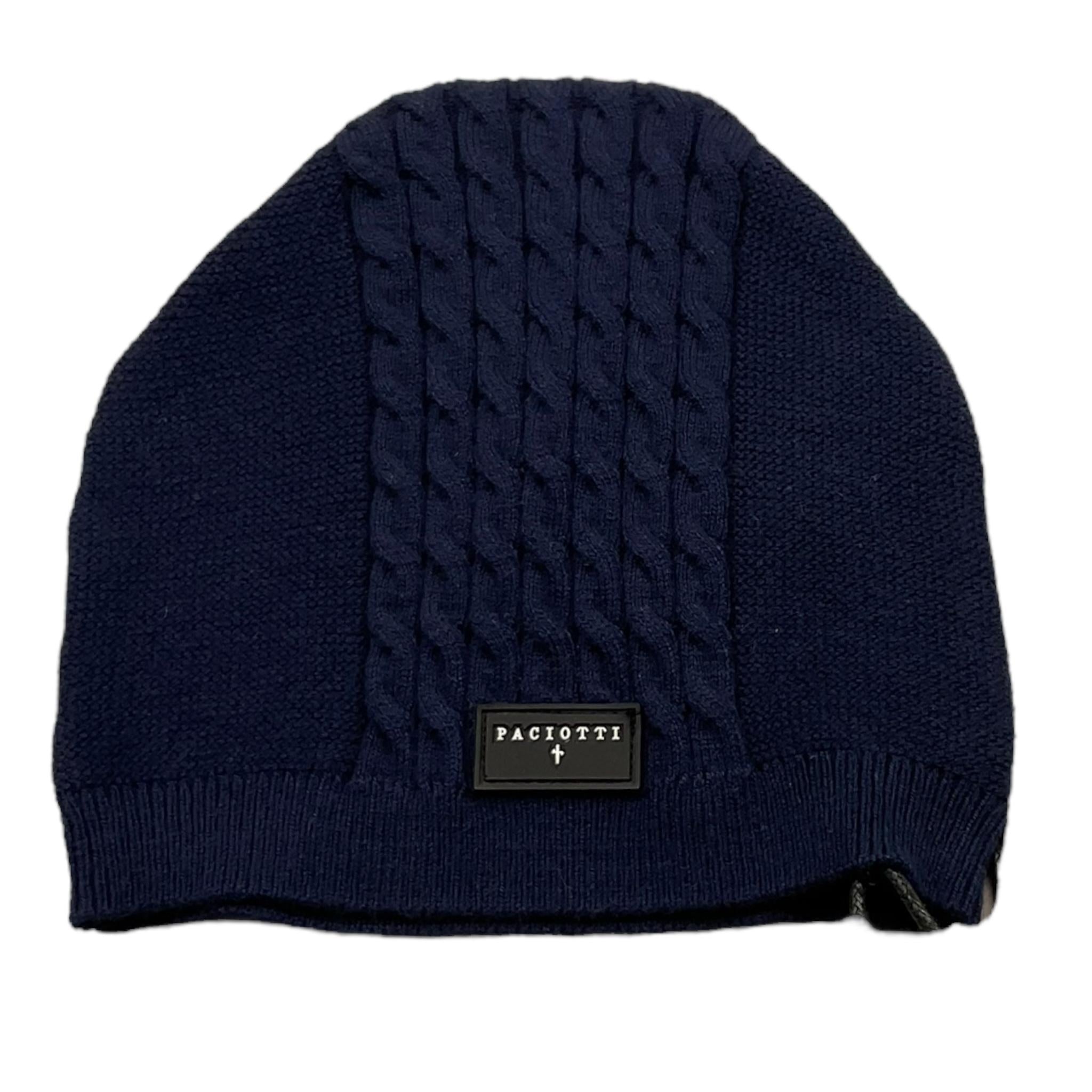 CESARE PACIOTTI cappello tinta unita con logo Blu per Neonato CAP5352B BLU CESARE PACIOTTI 