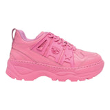 Chiara Ferragni Sneakers Tinta Unita Con Logo E Lacci Fuxia Per Bambina