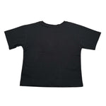 Shoe T-Shirt Girocollo tinta unita con Logo Nero per Bambina SHSS25G18 NERO SHOE 