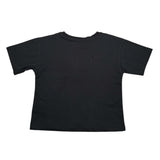 Shoe T-Shirt Girocollo tinta unita con Logo Nero per Bambina SHSS25G18 NERO SHOE 