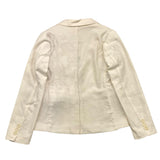 Please Giacca Tinta Unita Monopetto Beige Per Bambino