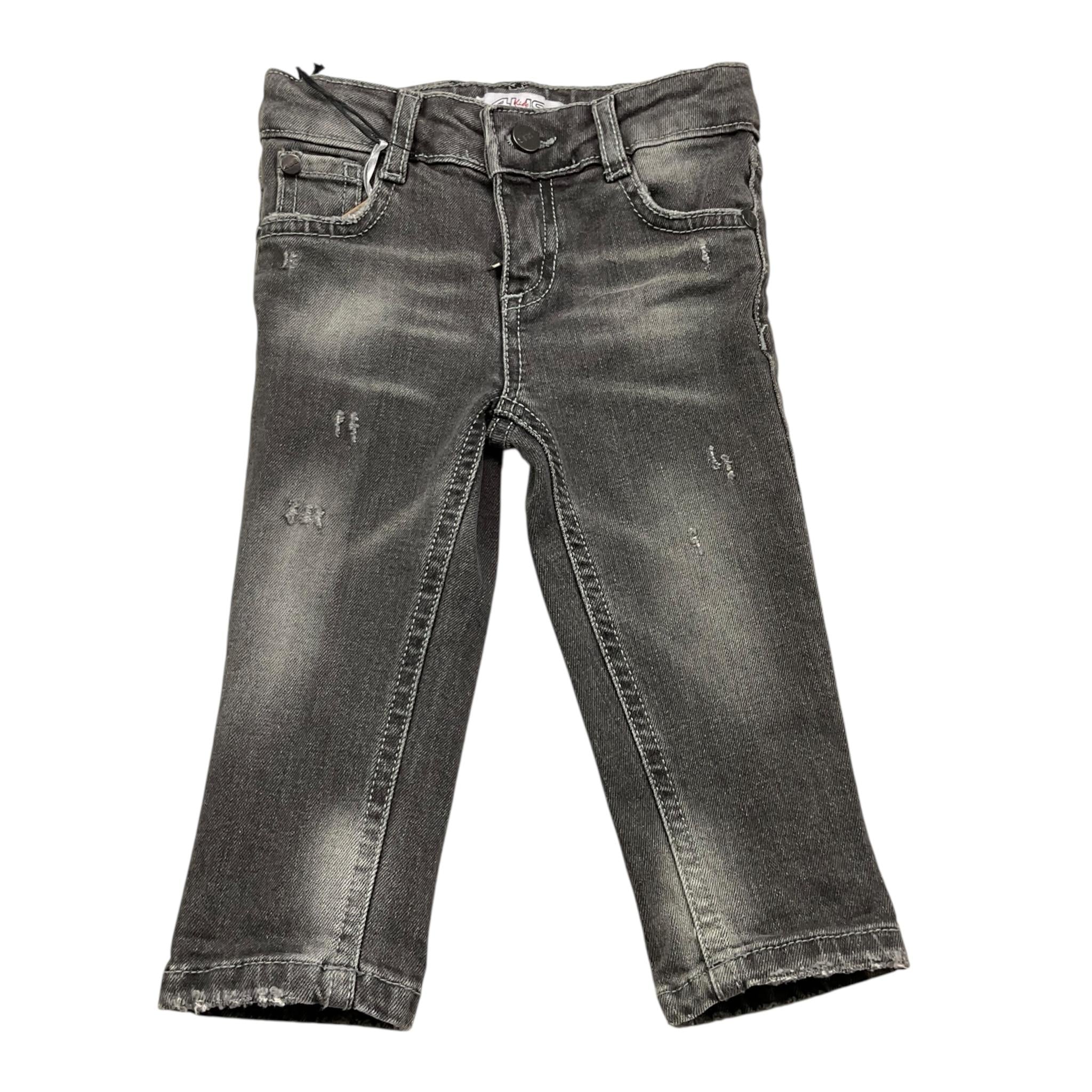 CESARE PACIOTTI jeans tinta unita con girovita regolabile Nero per Neonato PTP2333B NERO CESARE PACIOTTI 