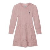 GUESS abito girocollo tinta unita con ricami Rosa per Bambina K4BK11Z3FT0 ROSA GUESS 