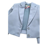 Vicolo Giacca Tinta Unita Crop per Bambina 3145JY00084 CELESTE VICOLO 