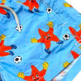 Saint Barth Costume Modello Boxer Tinta Unita con Stampa per Bambino STARFISH AZZURRO SAINT BARTH 