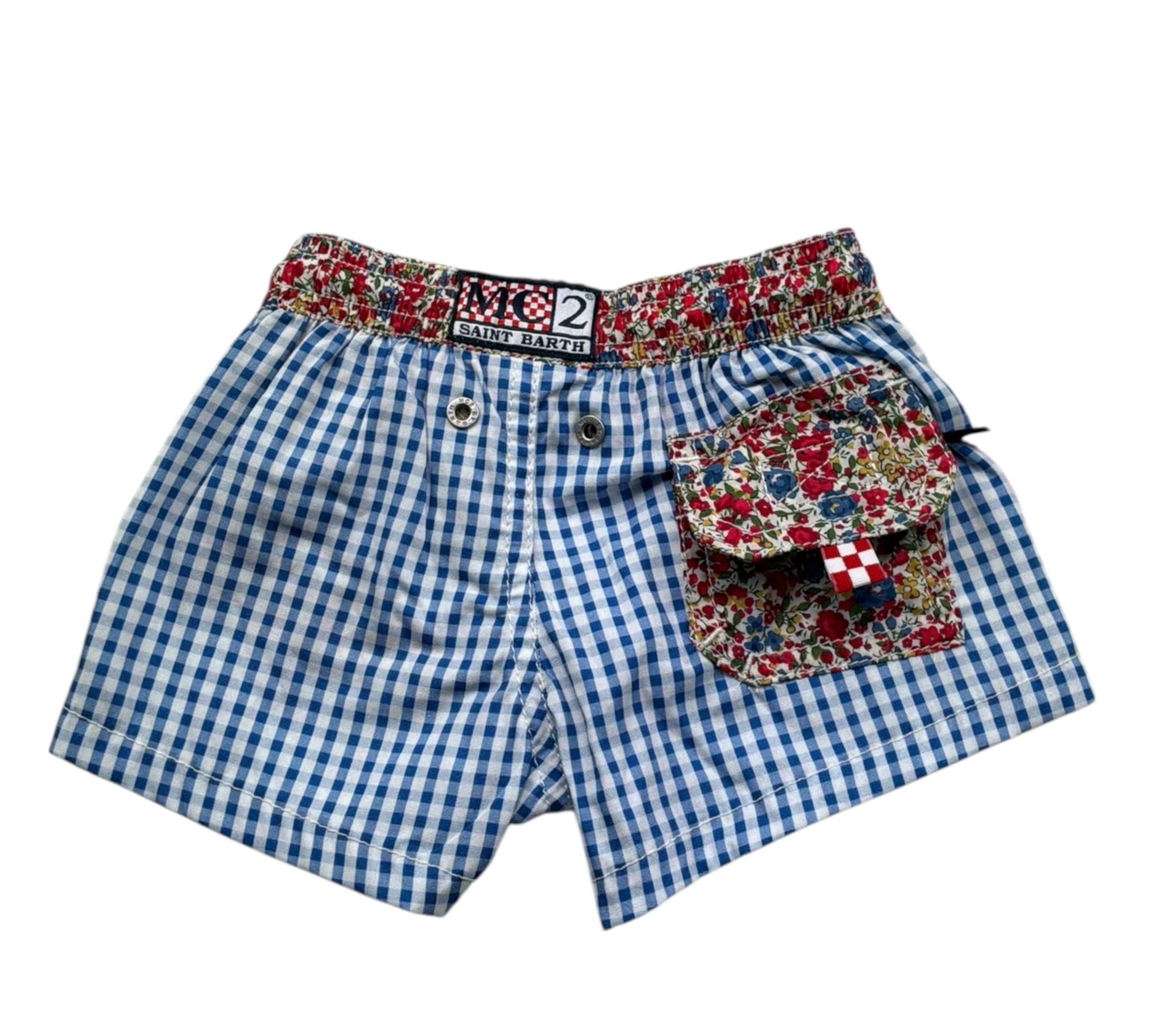 Saint Barth Costume Fantasia A Righe Bicolore per Neonata JOELLN BIANCO/BLU SAINT BARTH 