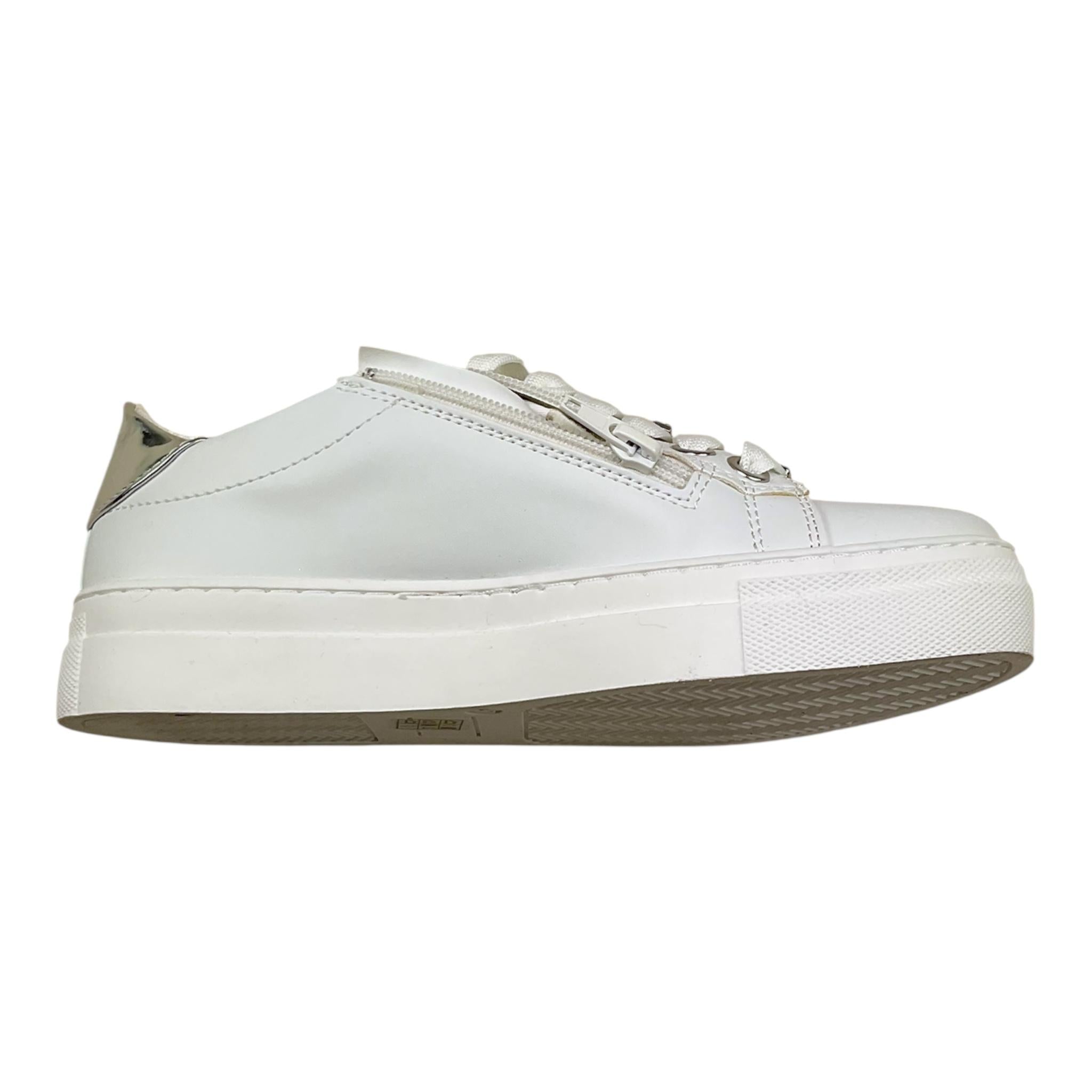 Cesare Paciotti Sneakers Tinta Unita con Lacci per Bambina 42740 BIANCO CESARE PACIOTTI 