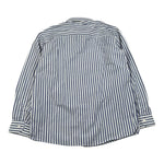 Never Too Camicia tinta unita con Fantasia A Righe Blu per Bambino NT1909R BLU NEVER TOO 